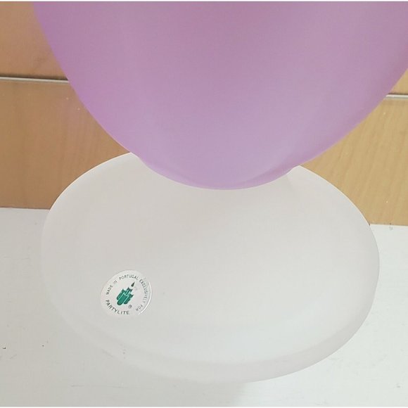 Partylite Royal Tulip 6"  Votive Tea Light Lavender Frosted Candle Holder - Picture 4 of 11